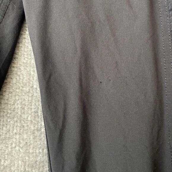 prAna Pants Womens Medium Black Stretch Drawstring Ruched Leg Tie Hem Joggers - Picture 6 of 12